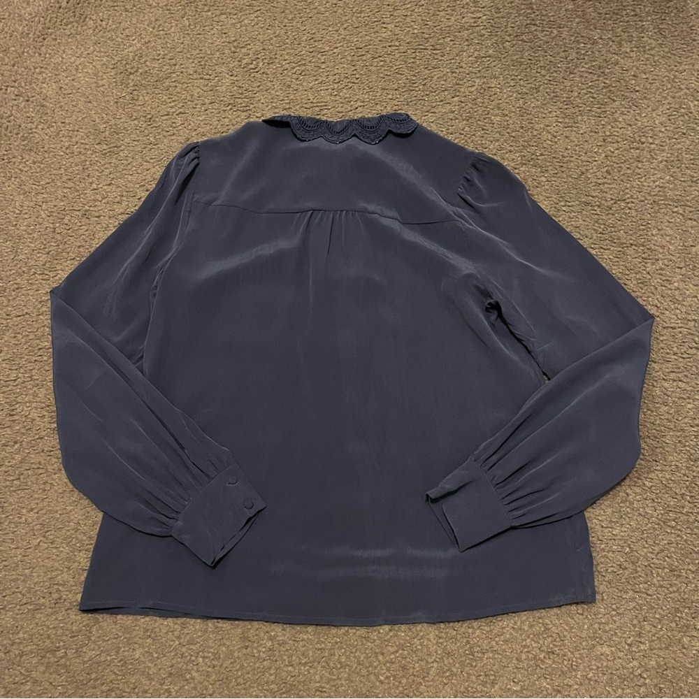 Sezane Chlo Silk Button Up Shirt - Picture 6 of 11